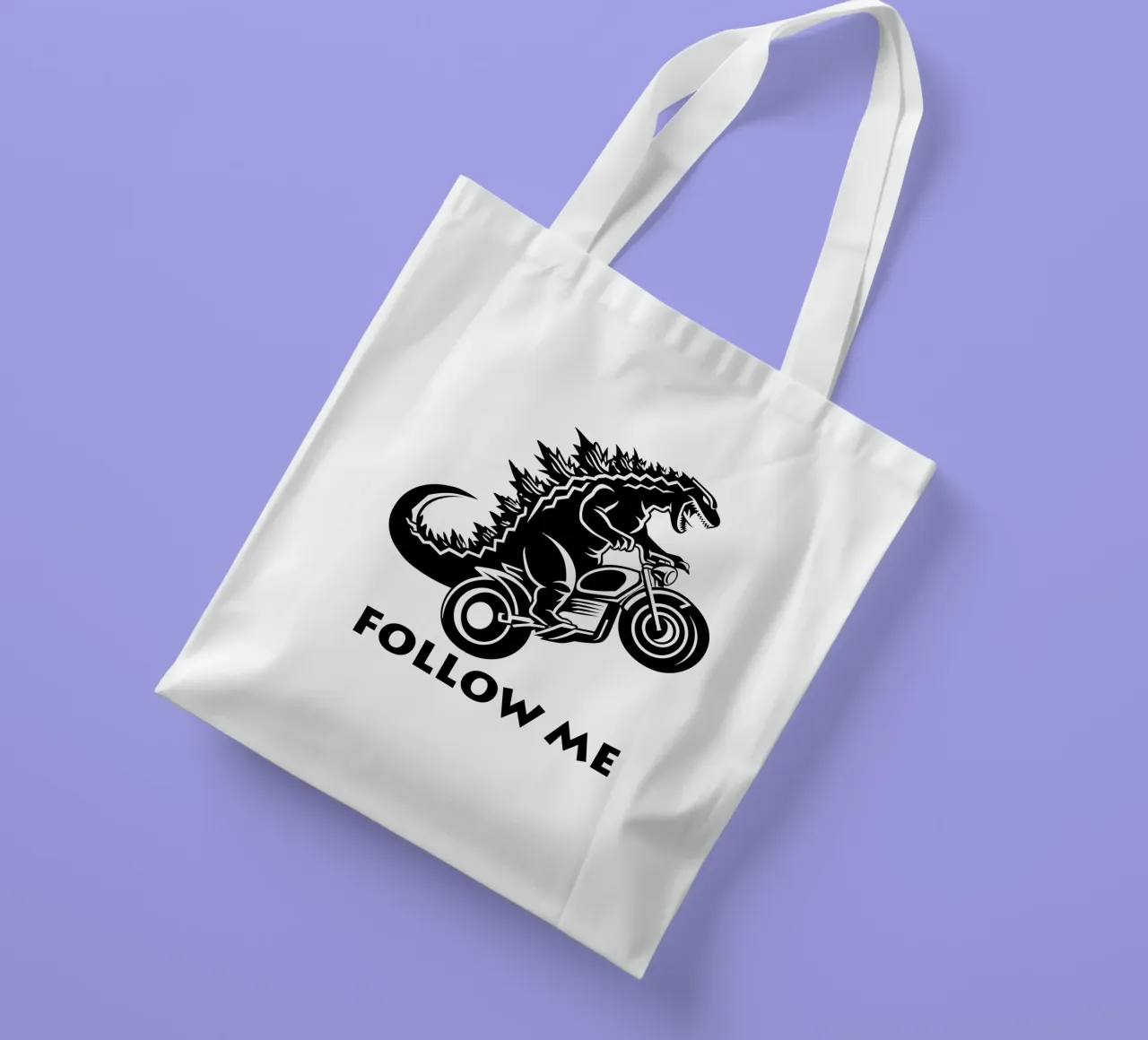 Camicia biker design Follow Me borsa in juta da Autofocus