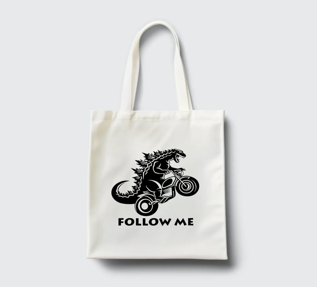 Camicia biker design Follow Me borsa in juta da Autofocus