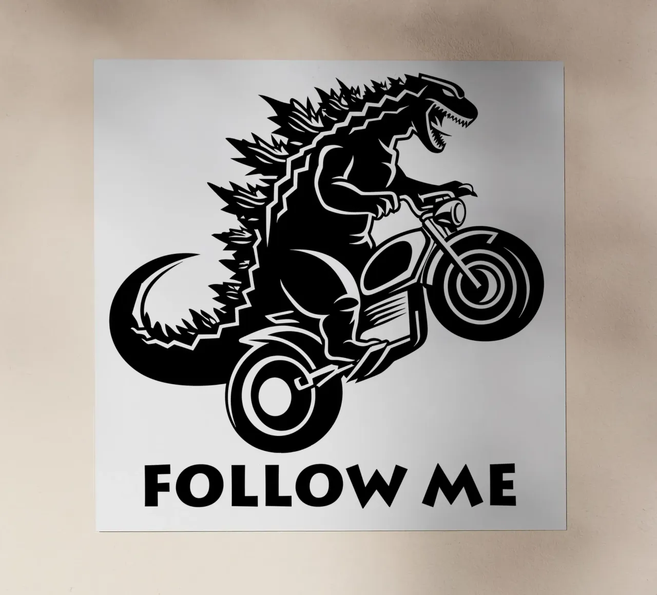 Camicia biker design Follow Me pellicola backlit da Autofocus