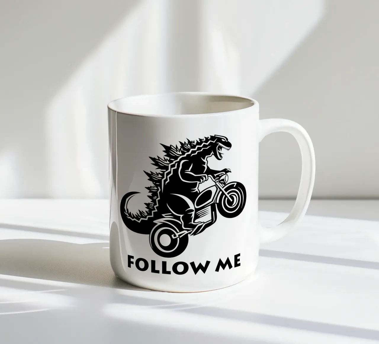 Camicia biker design Follow Me tazza in ceramica da Autofocus