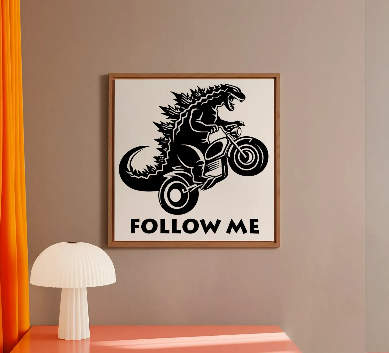 Camicia biker design Follow Me alluminio dibond da Autofocus