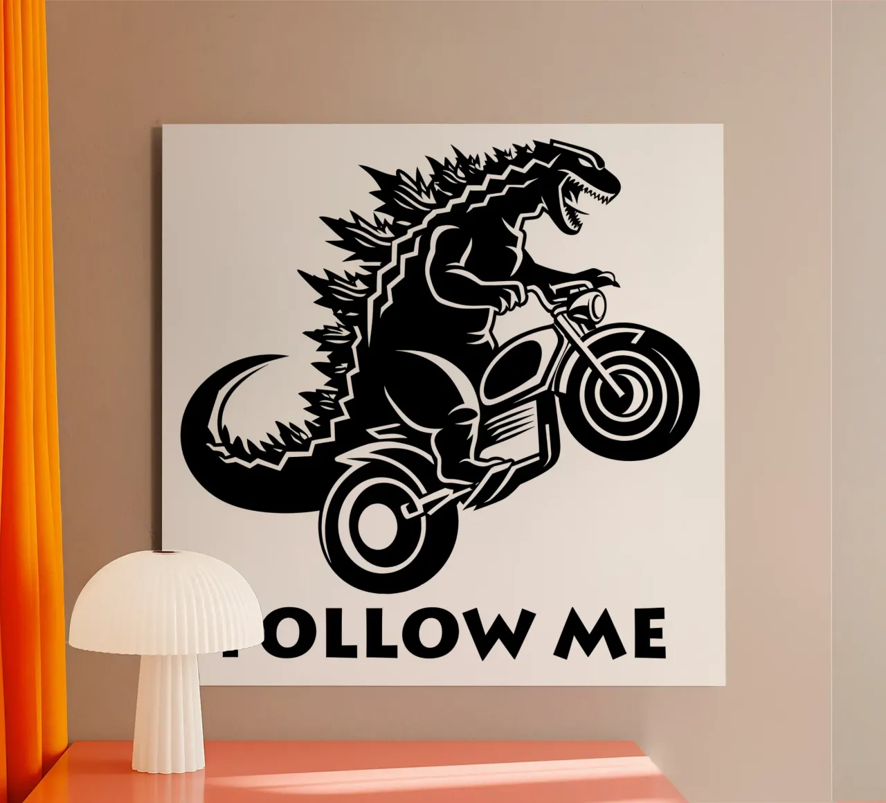 Camicia biker design Follow Me alluminio dibond da Autofocus