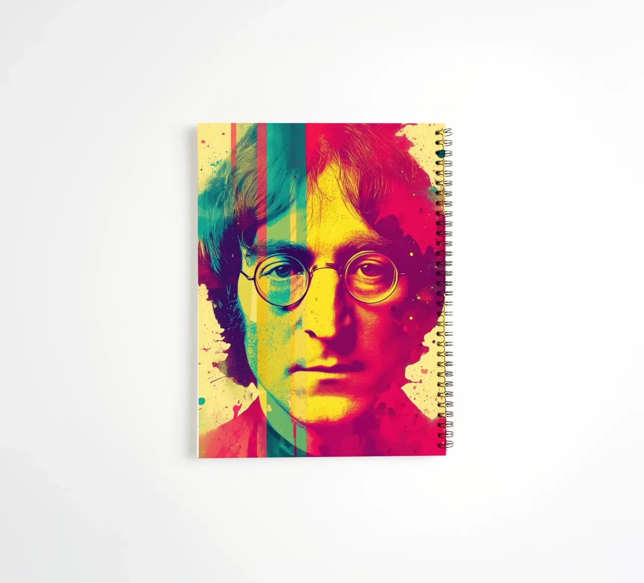 John Lennon | Pop Art Portrait in the style of the 60s spiral notebook by Autofocus