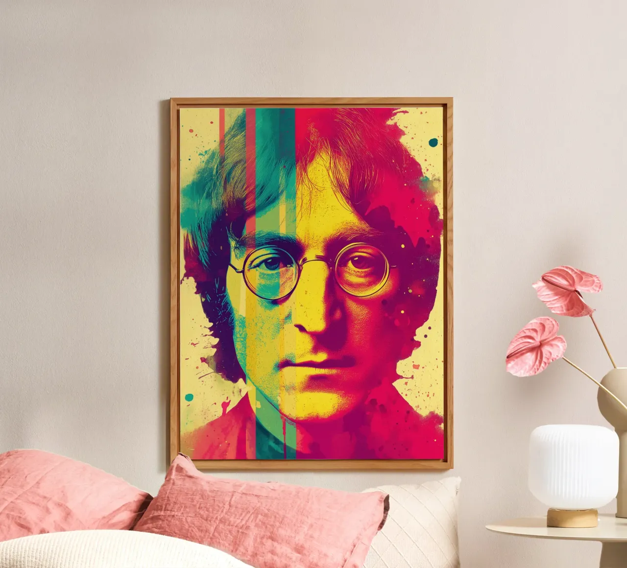 John Lennon | Pop Art Portrait in the style of the 60s alu-dibond by Autofocus