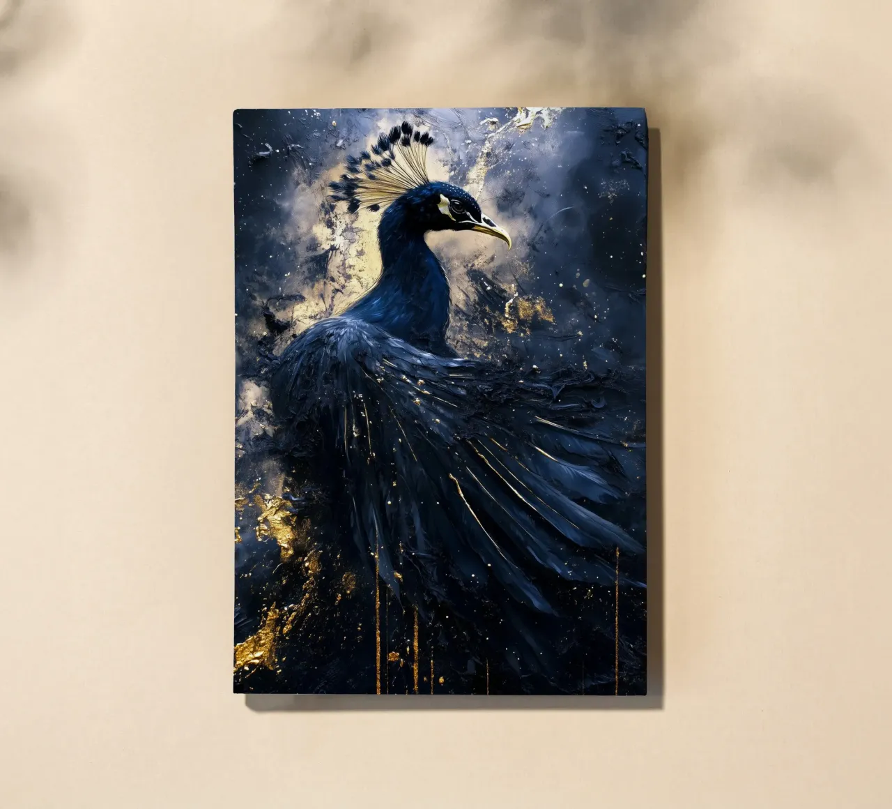 Golden Peacock notebook by Justyna Jaszke JBJart