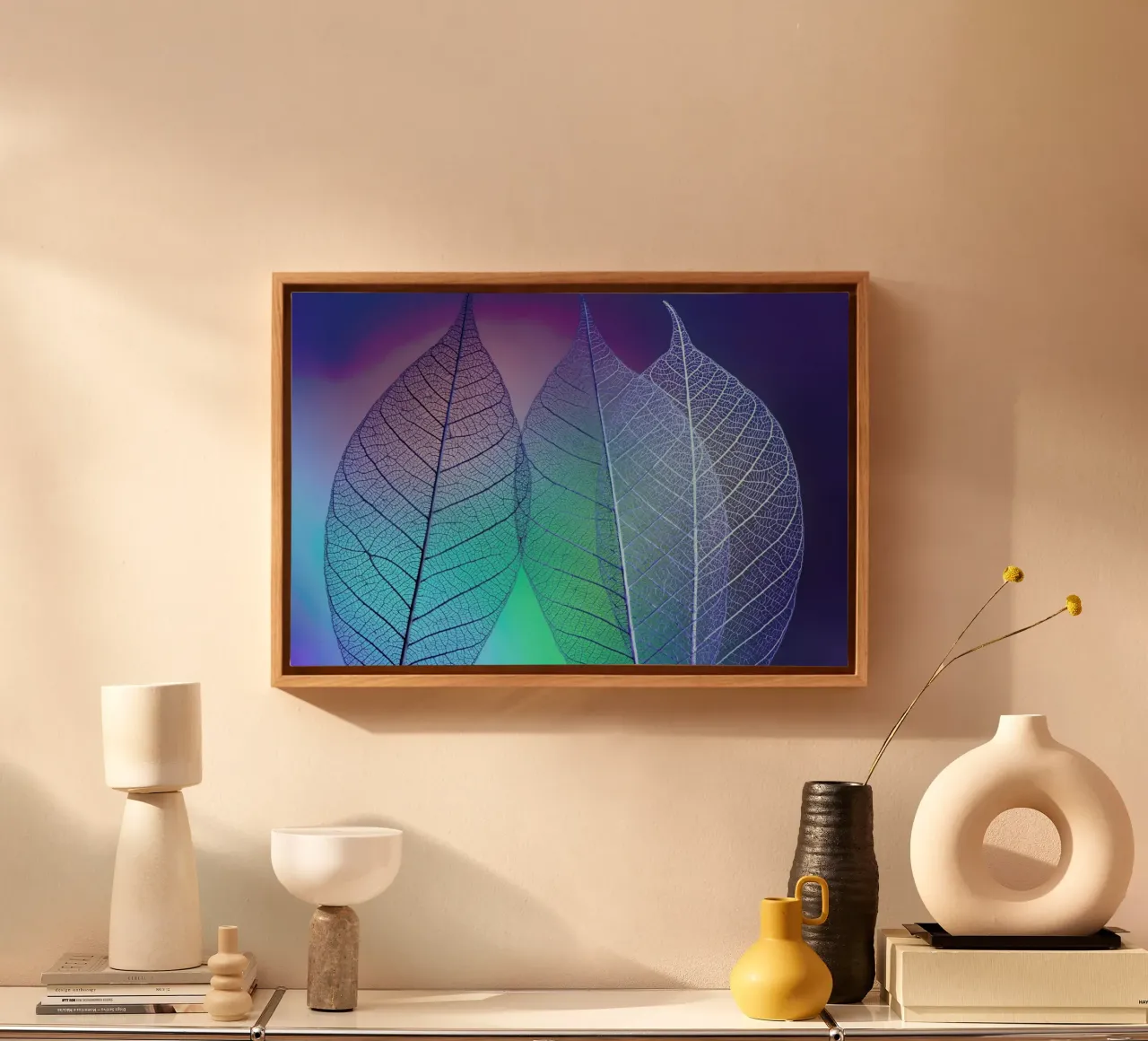Prismatic Leaves - Shihya Kowatari canvas by Pictufy