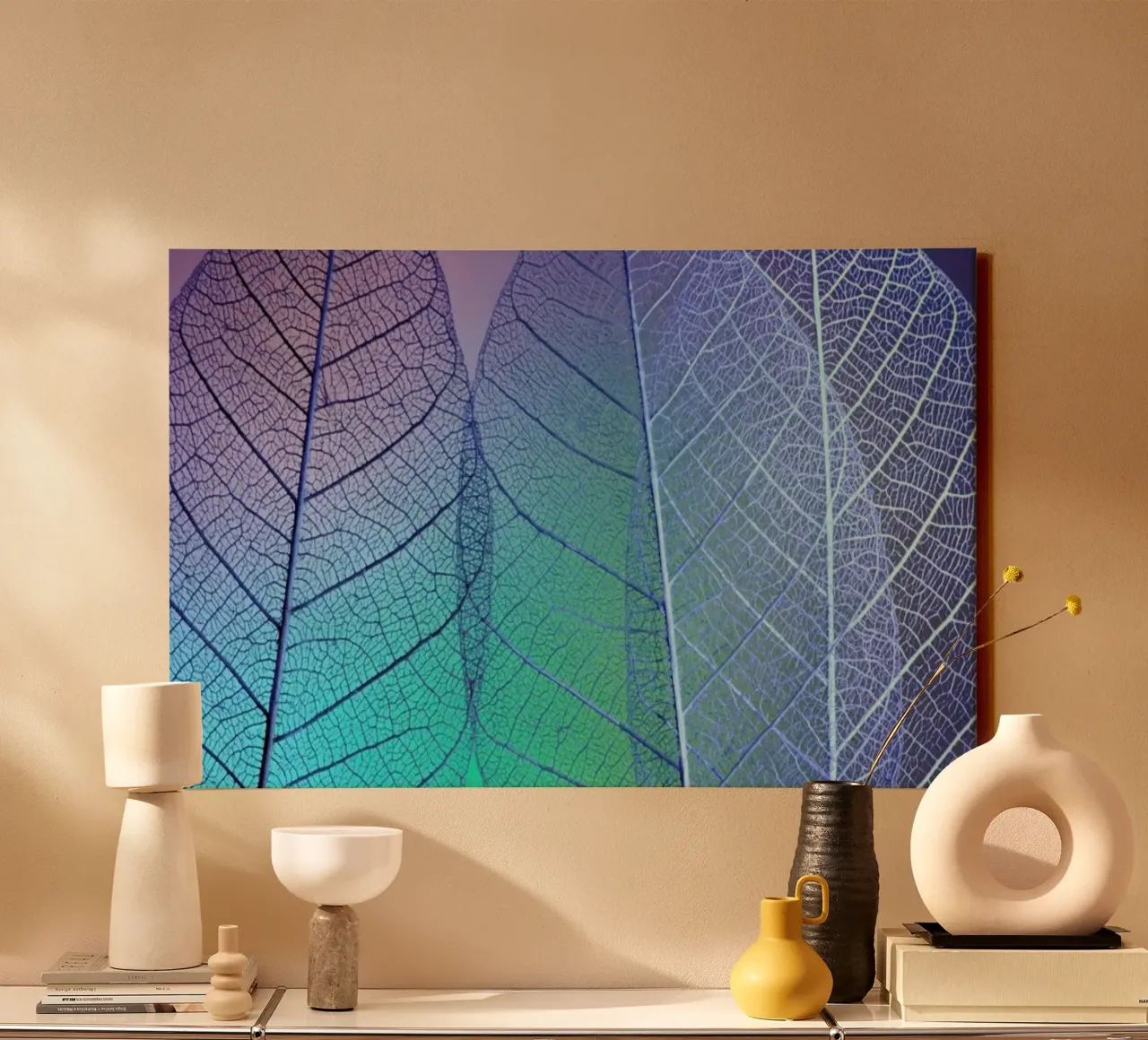 Prismatic Leaves - Shihya Kowatari canvas by Pictufy