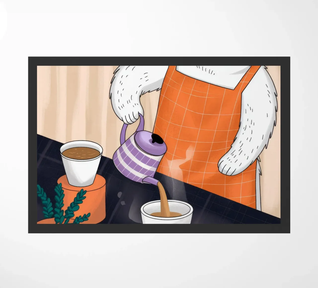 Rituale del caffè mattutino zerbino da Timeless Huse