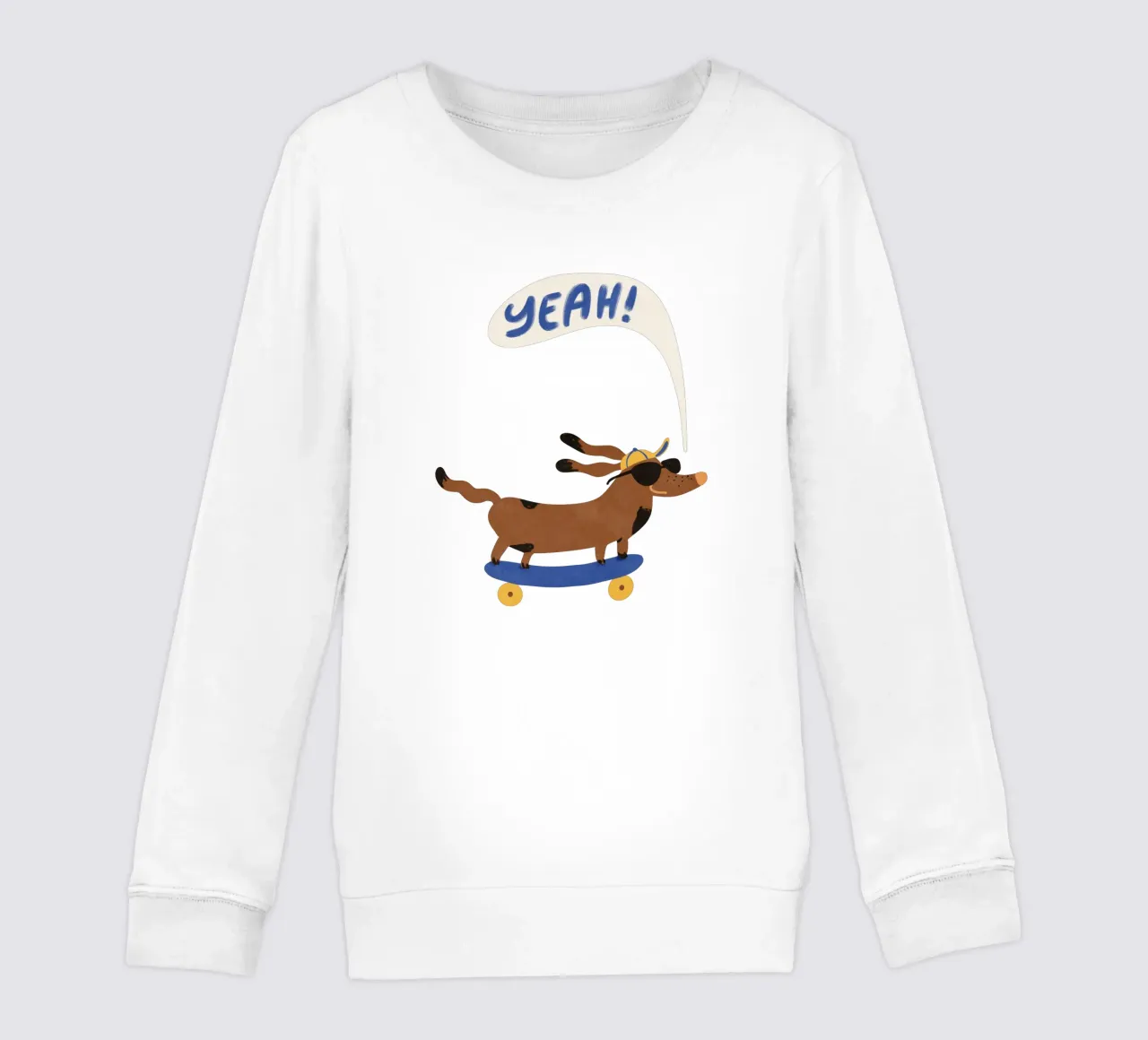 Cane figo sullo skateboard - Sì! felpa bambino da Illustration Raissa Oltmanns