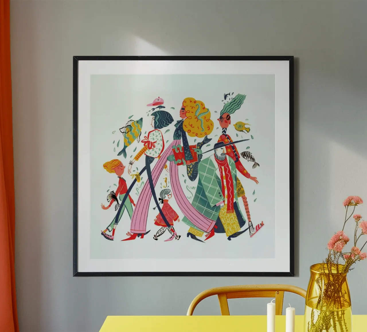 A Sea Of Characters poster da Moira Scicluna Zahra