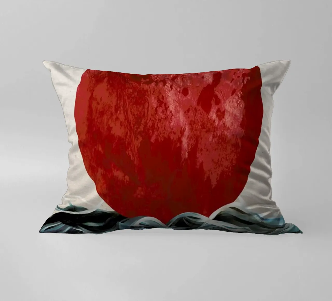 Sunrise in Japan decorative cushion by Ruben Ireland