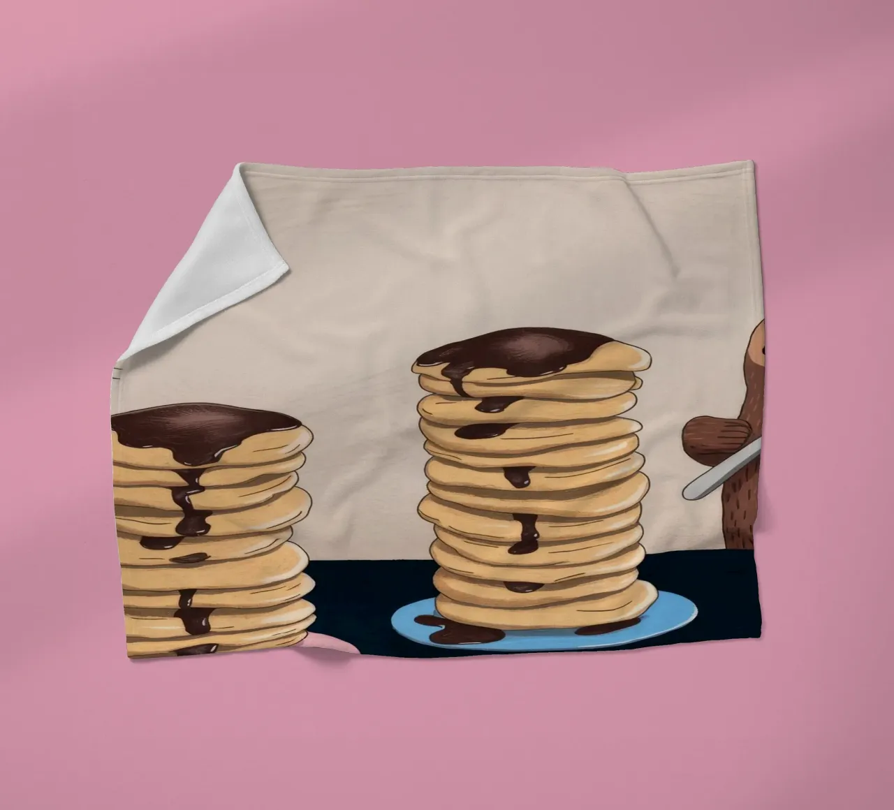 Delizia della torre di pancake coperta in pile da Timeless Huse