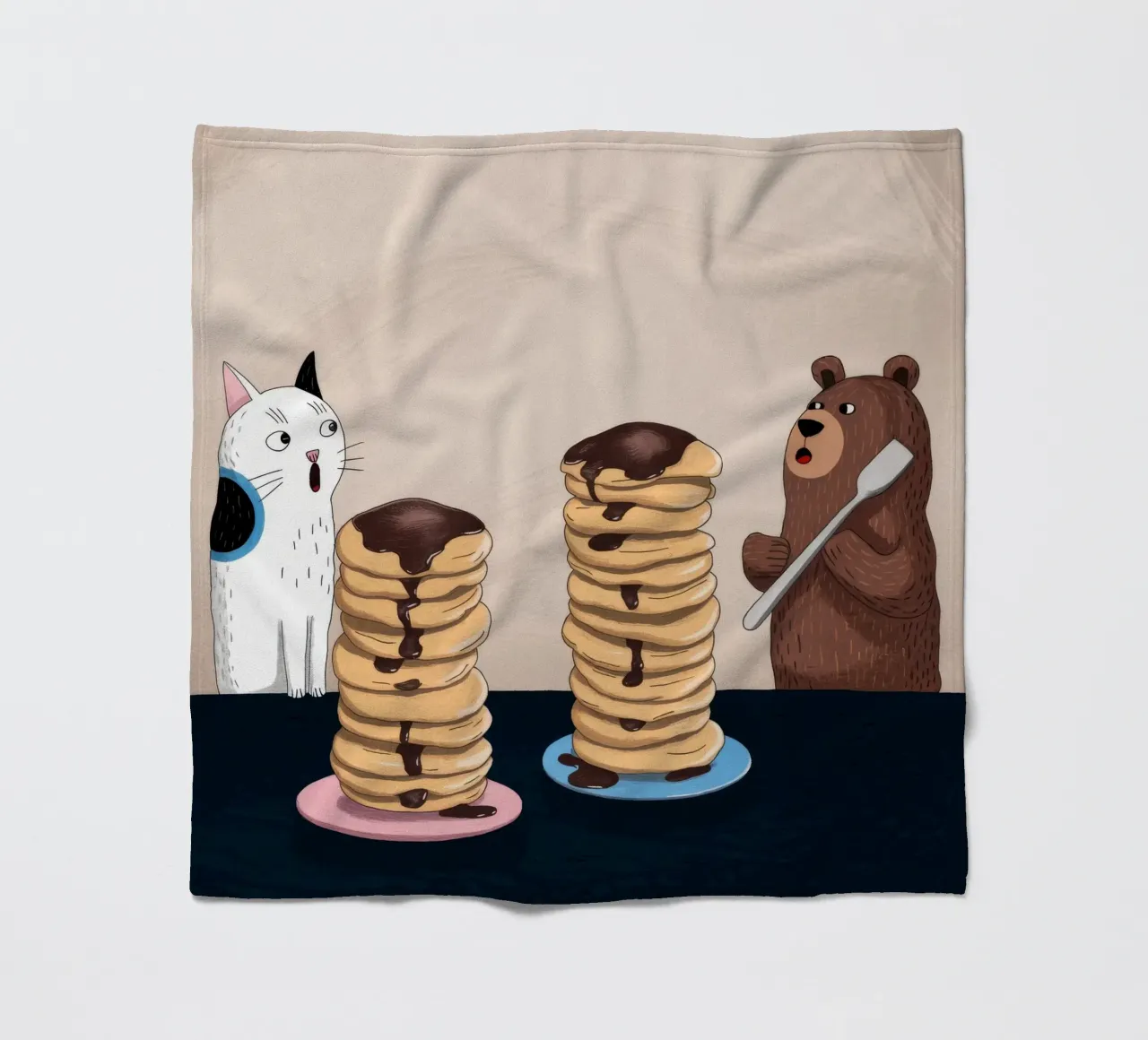 Delizia della torre di pancake coperta in pile da Timeless Huse