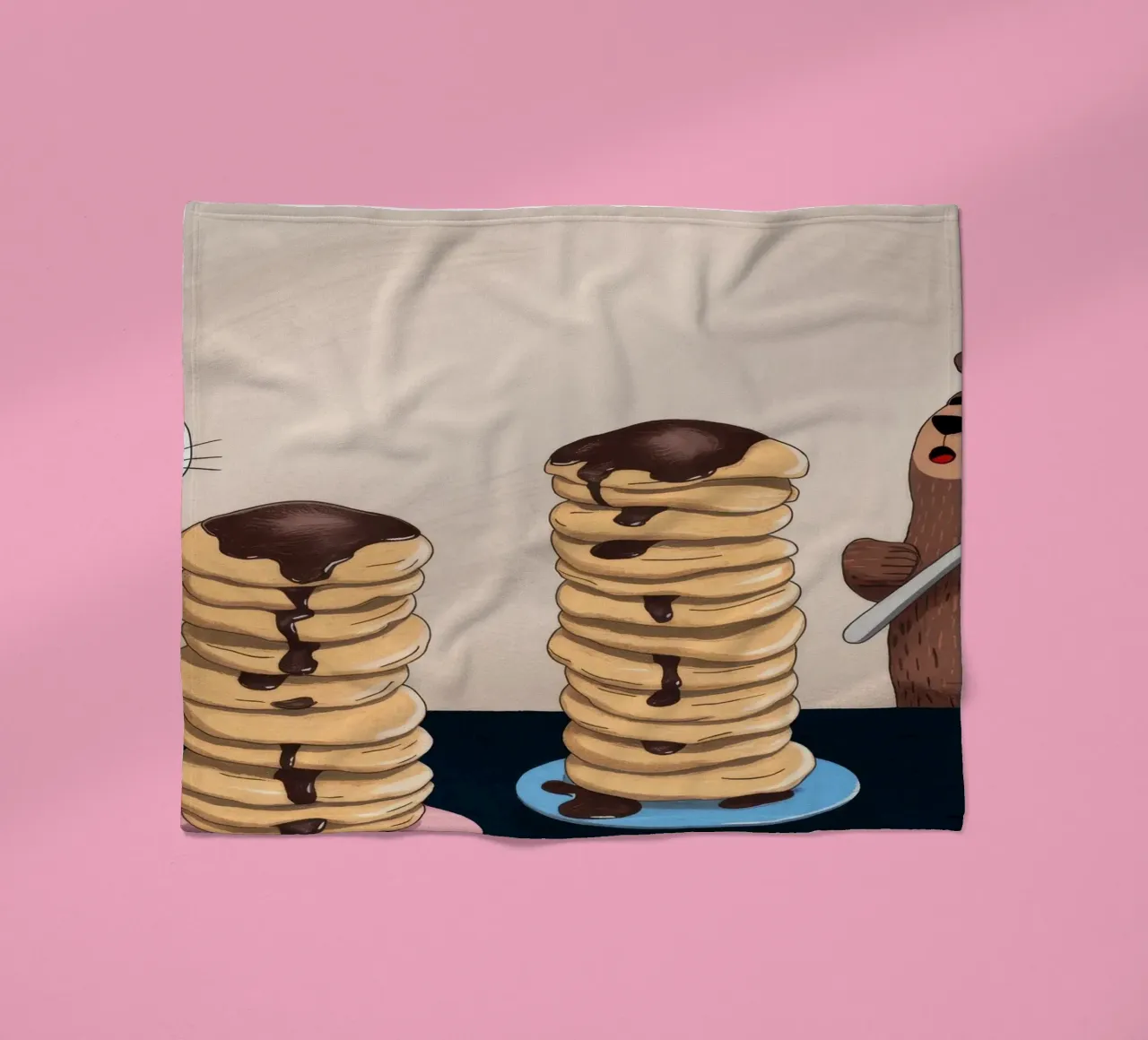 Delizia della torre di pancake coperta in pile da Timeless Huse