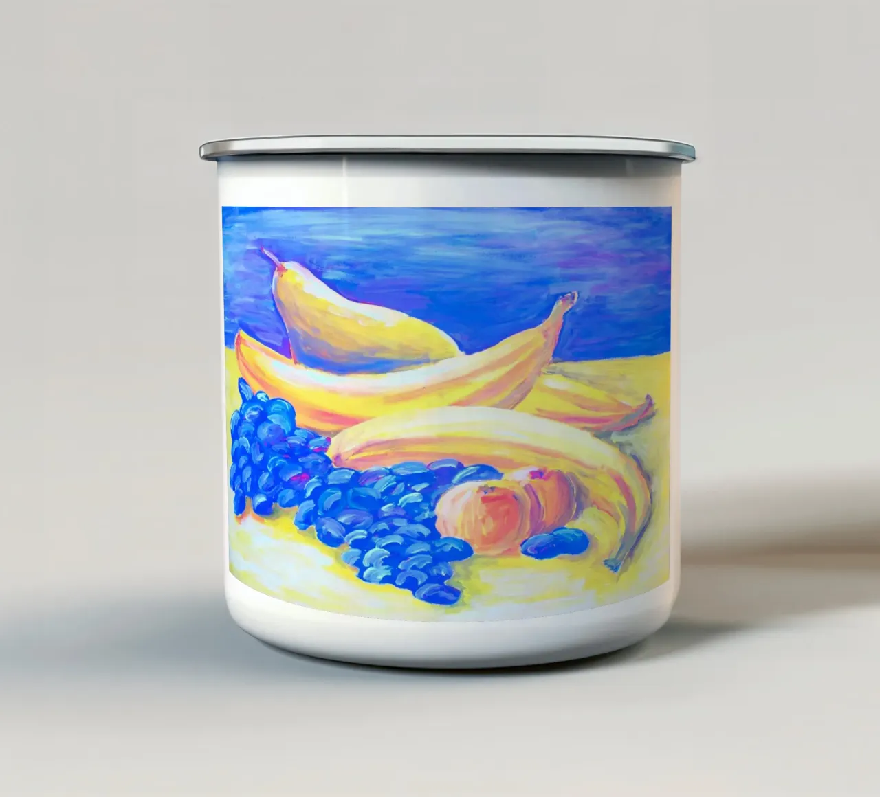 Eat more fruits! tazza in smalto da sum2proveDesign