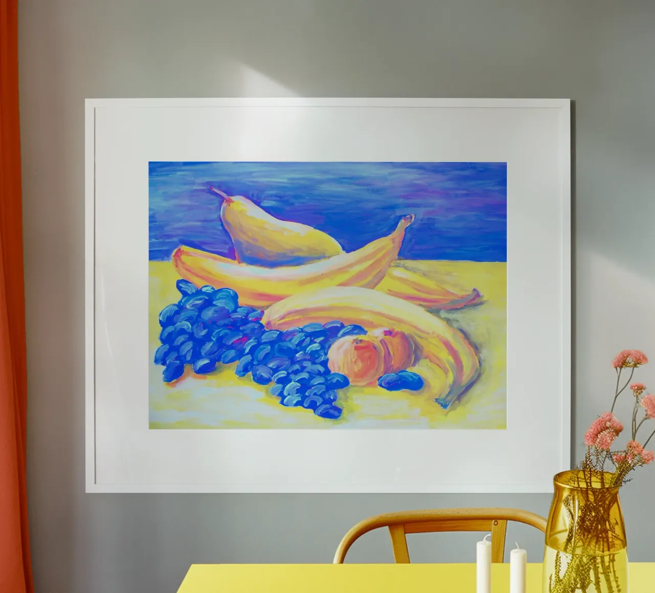 Eat more fruits! poster con telaio in alluminio da sum2proveDesign