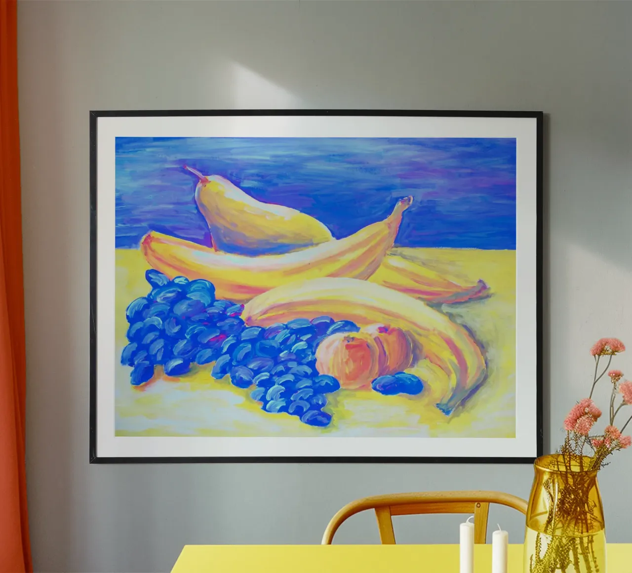 Eat more fruits! poster con telaio in alluminio da sum2proveDesign