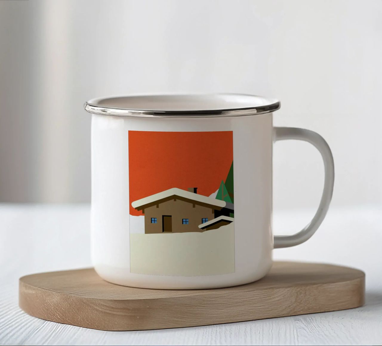 Winter Hut tazza in smalto da Rosi Feist