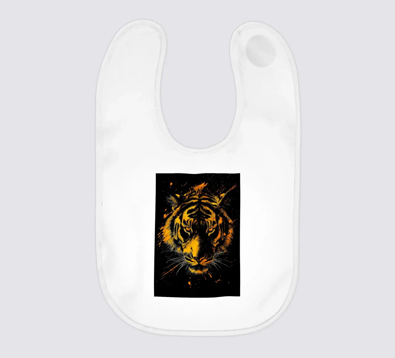Goldener Tiger Babylätzchen von Justyna Jaszke JBJart