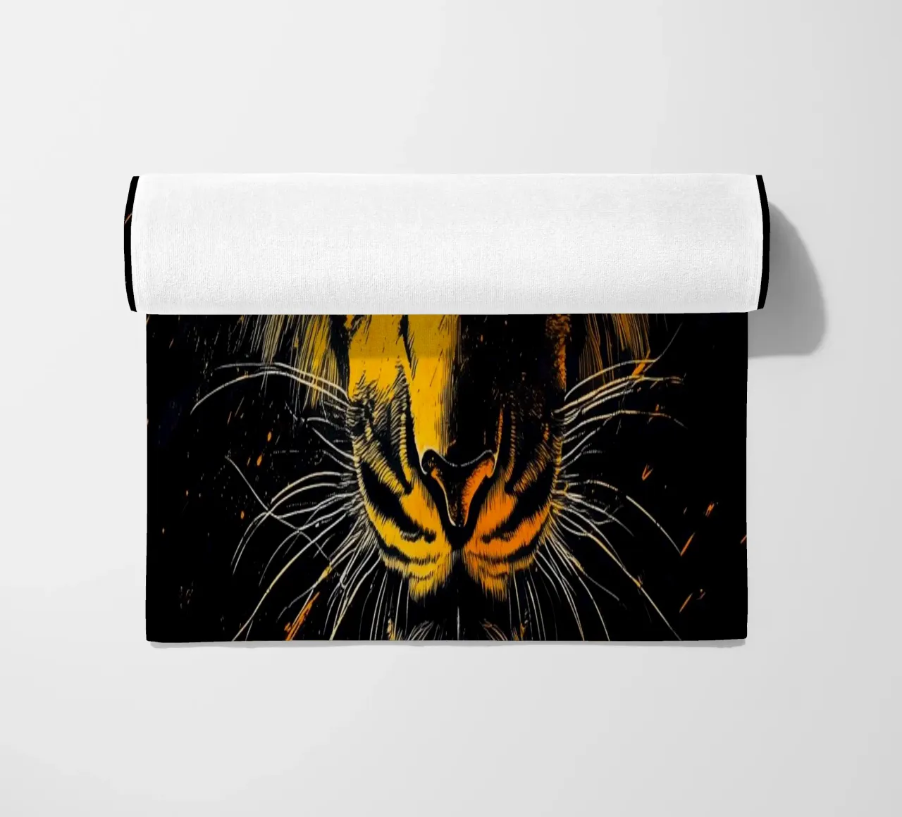 Goldener Tiger Strandtuch von Justyna Jaszke JBJart