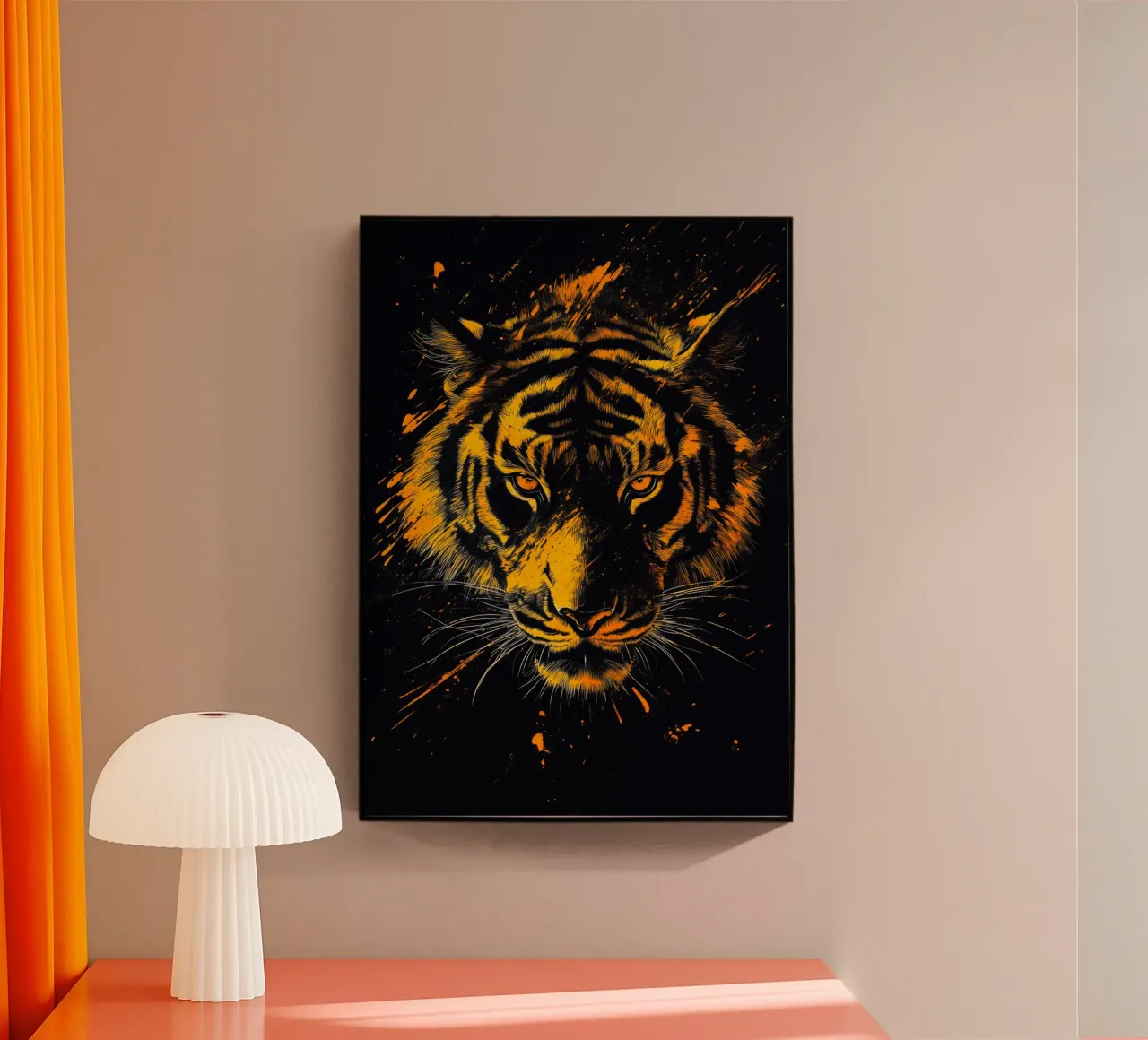 Tigre dorata plexiglass da Justyna Jaszke JBJart