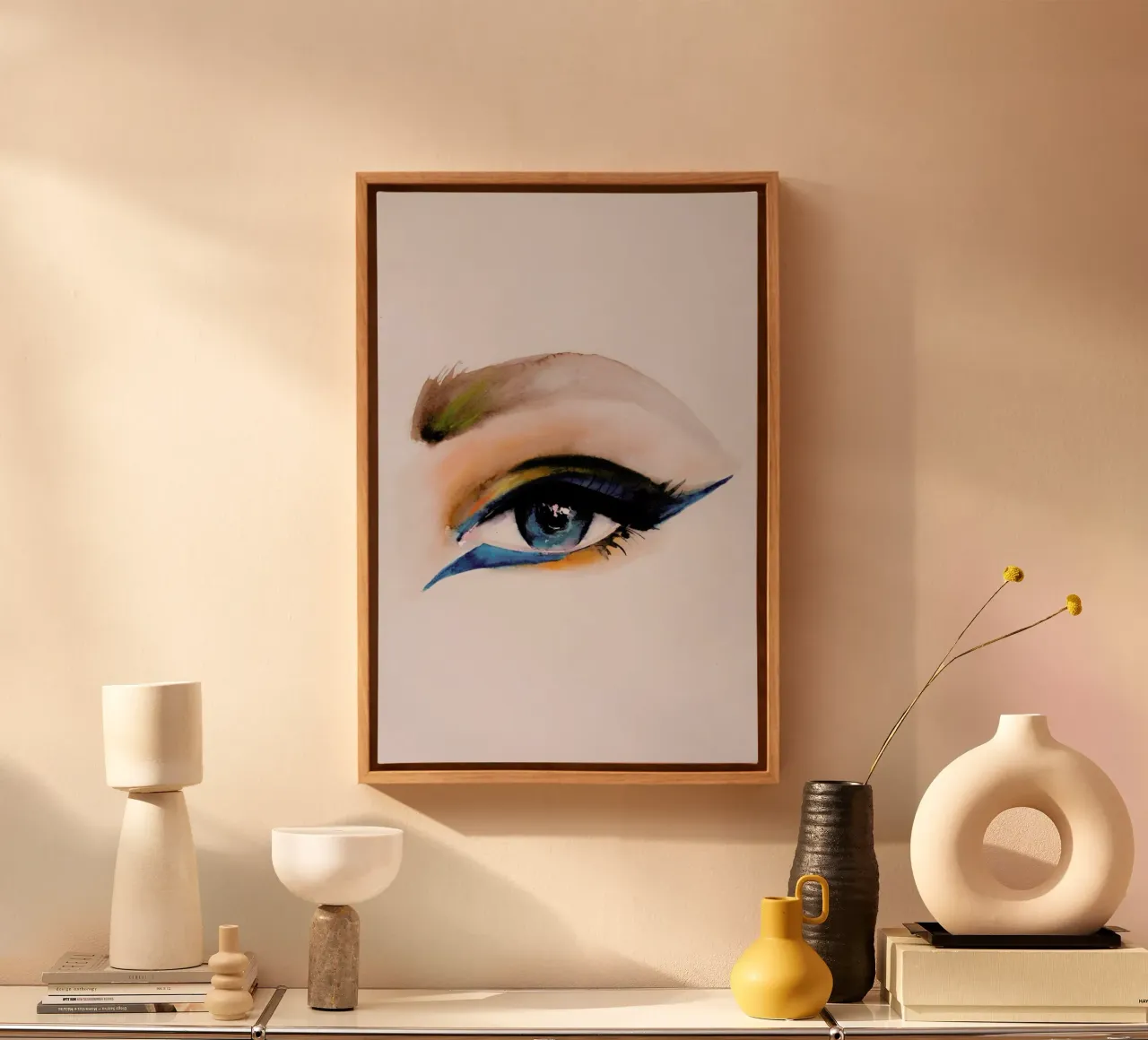 Single Eye tela con Cornice a cassetta da Leigh Viner