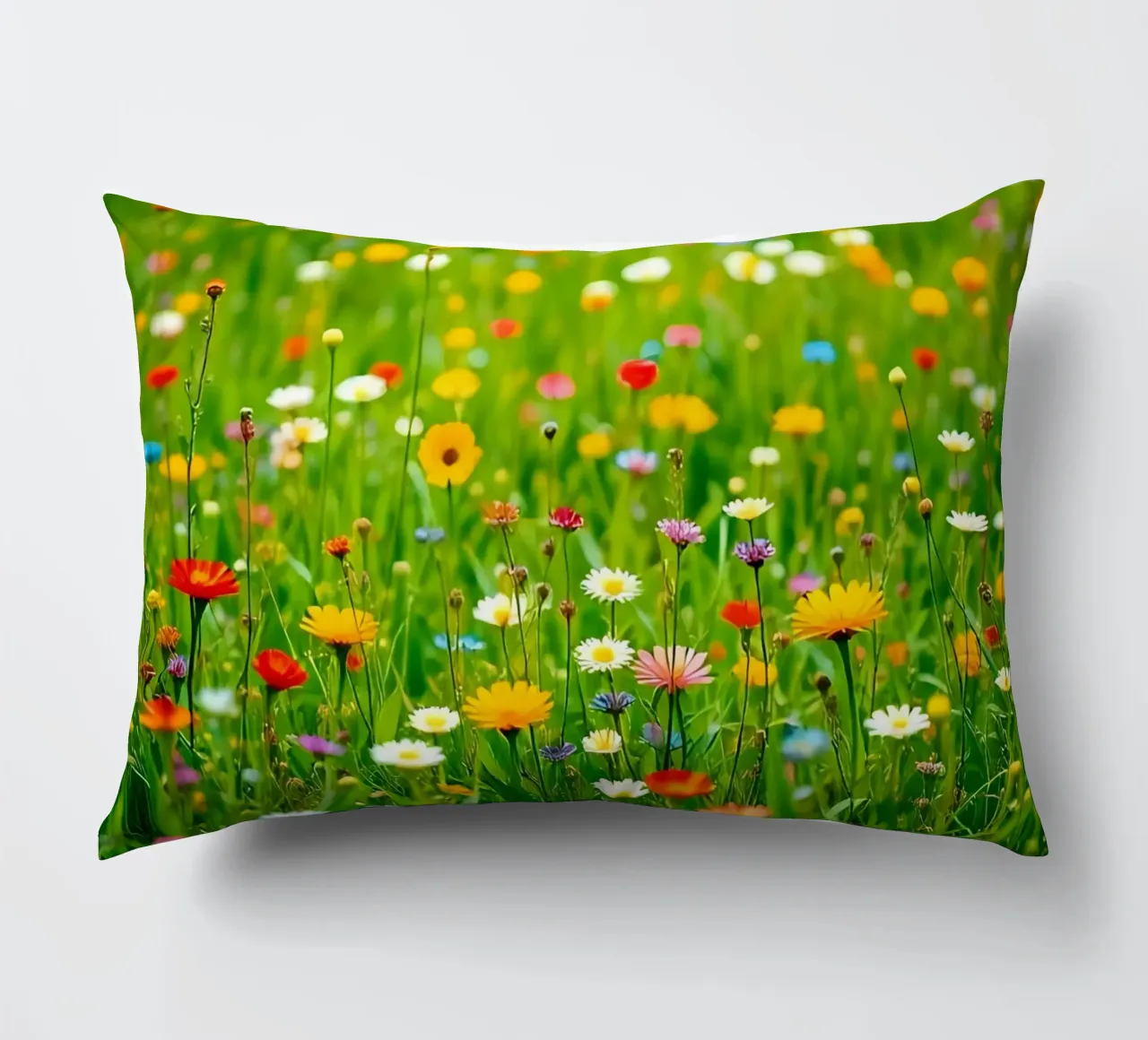 Flower meadow_style_A_3 decorative cushion by Farb- und Blütenzauber by LK