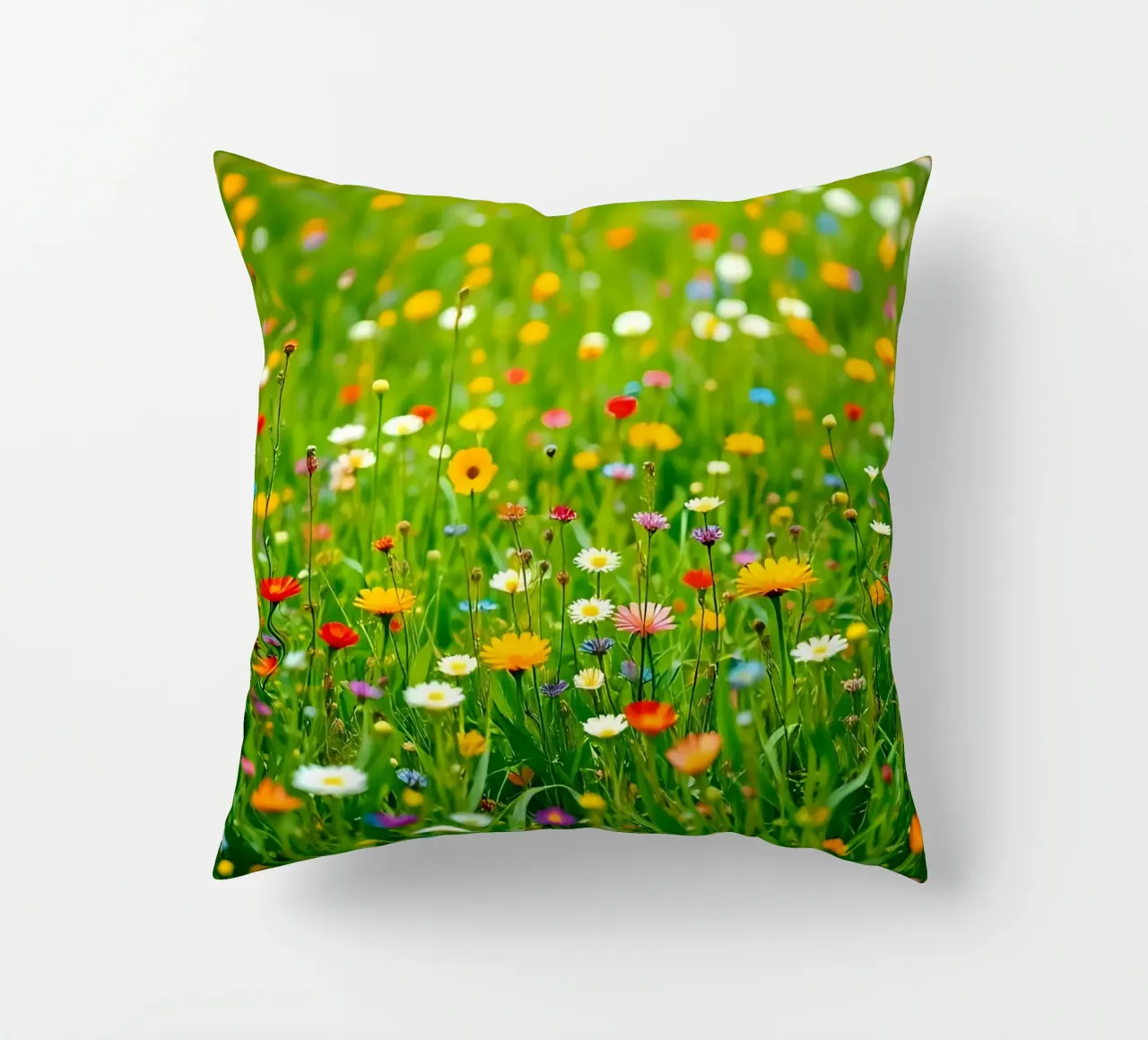 Flower meadow_style_A_3 decorative cushion by Farb- und Blütenzauber by LK
