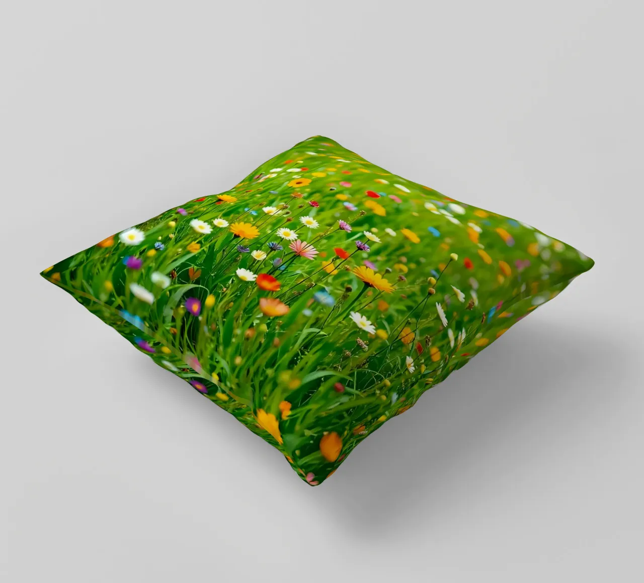 Flower meadow_style_A_3 decorative cushion by Farb- und Blütenzauber by LK