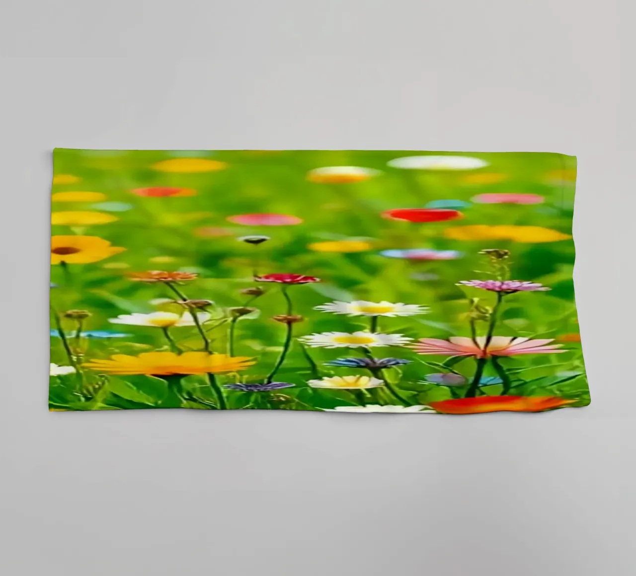 Bloem weide_stijl_A_3 badhanddoek van Farb- und Blütenzauber by LK