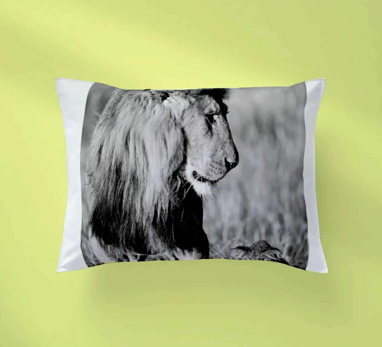 Lion Teaching His Cub cuscino da Natural Kingdom