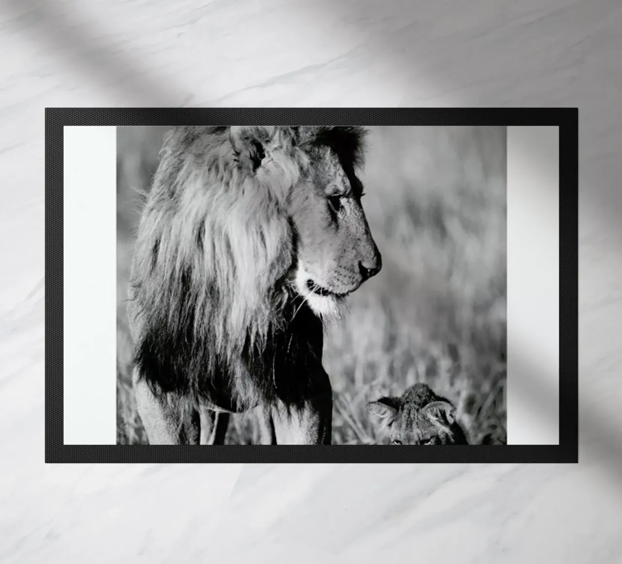 Lion Teaching His Cub zerbino da Natural Kingdom