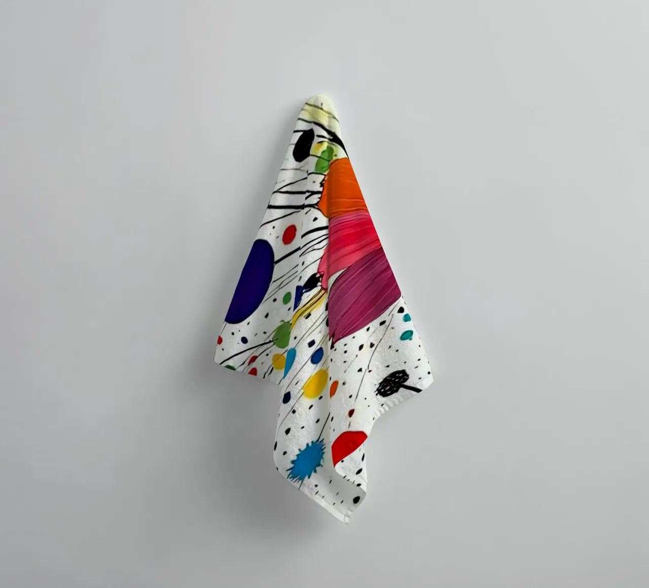 Bloem weide_stijl_B_2 badhanddoek van Farb- und Blütenzauber by LK