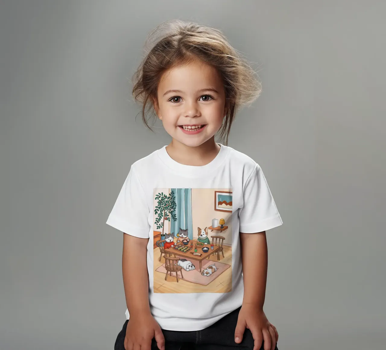 Accogliente cibo per felini t-shirt bambini da Timeless Huse