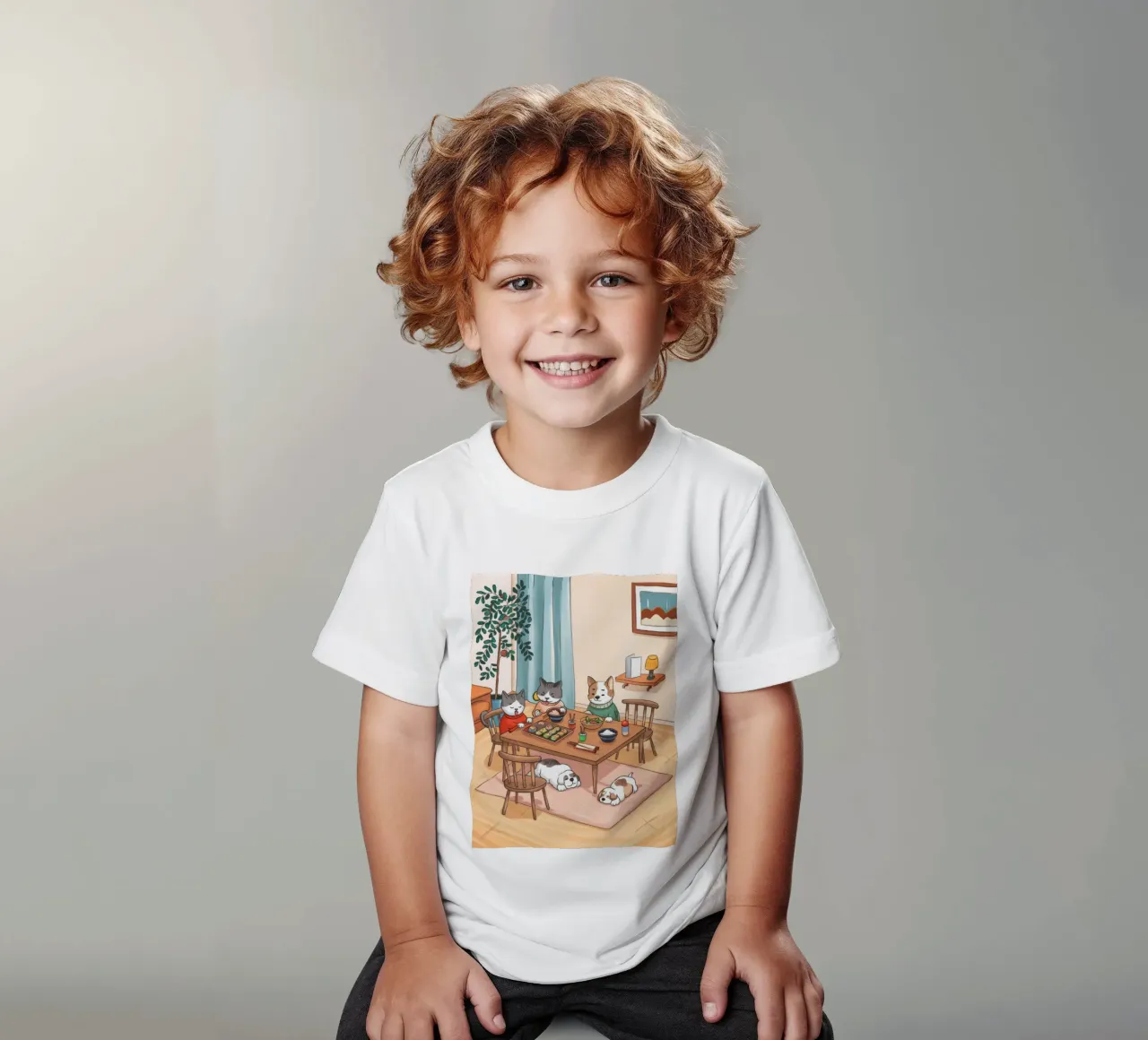 Accogliente cibo per felini t-shirt bambini da Timeless Huse