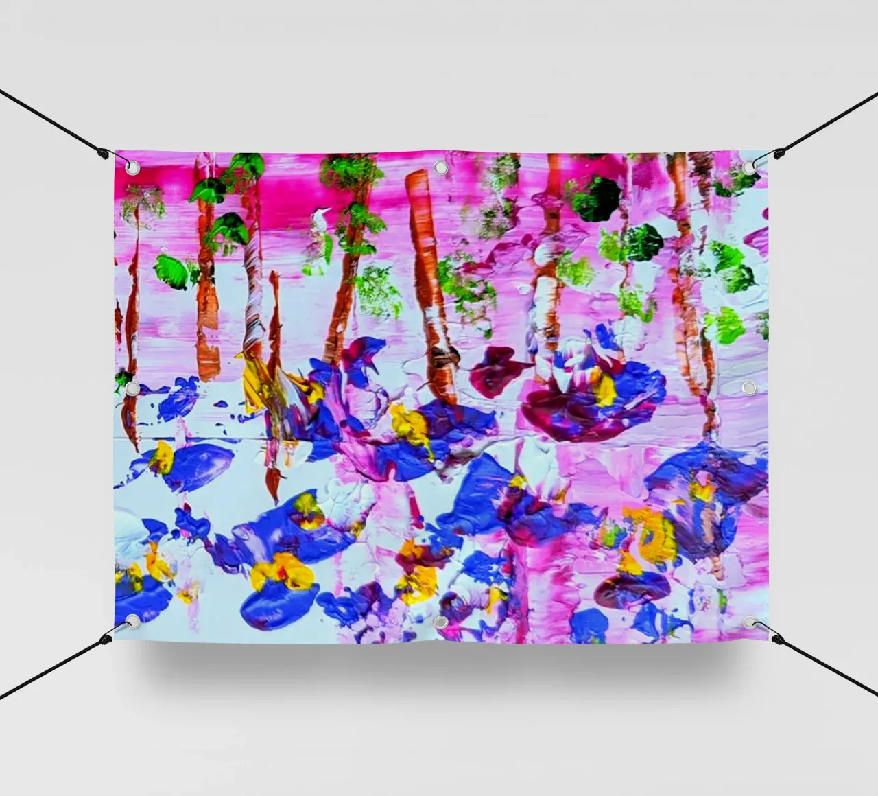 Blooming Season, upside down telo in pvc da sum2proveDesign
