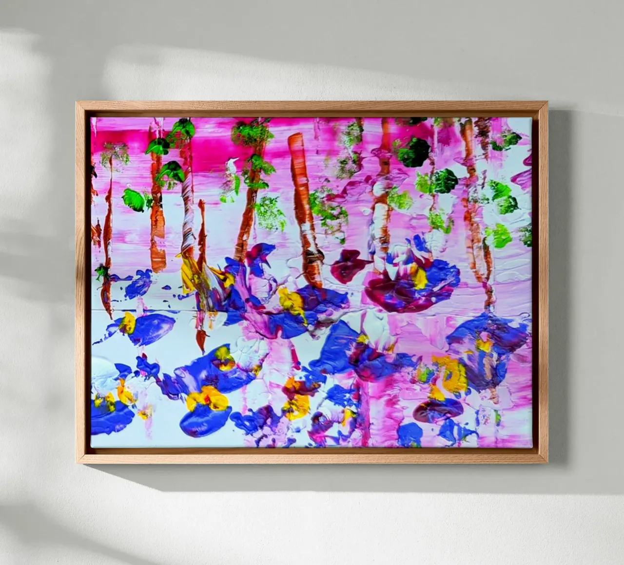 Blooming Season, upside down canvas with Floater frame by sum2proveDesign