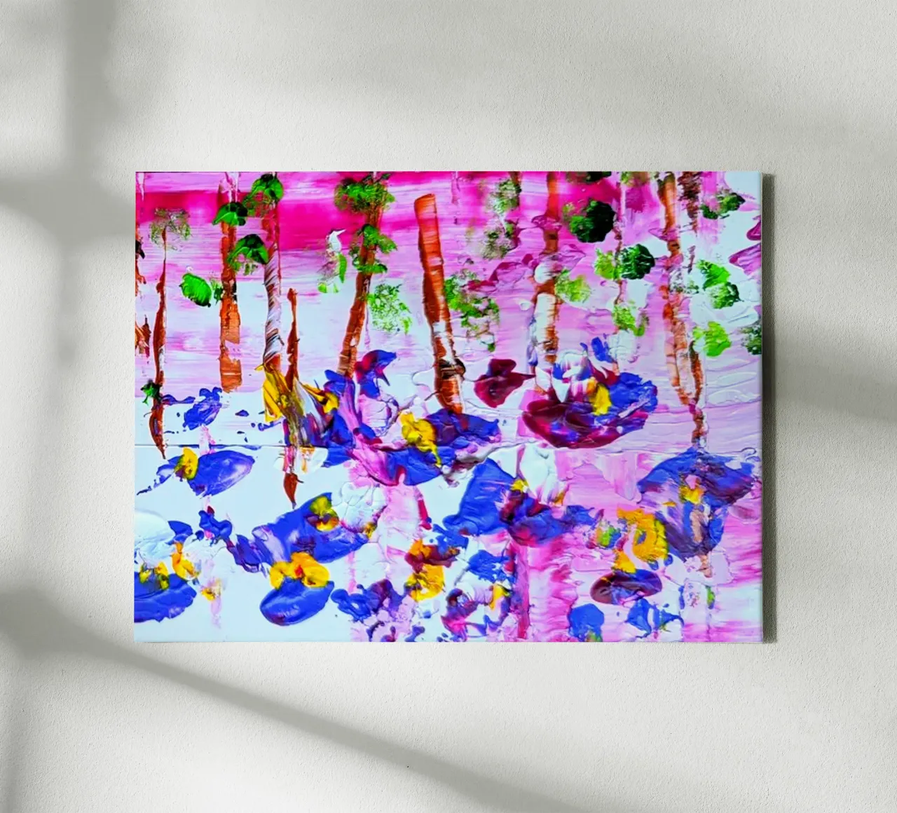 Blooming Season, upside down canvas with Floater frame by sum2proveDesign