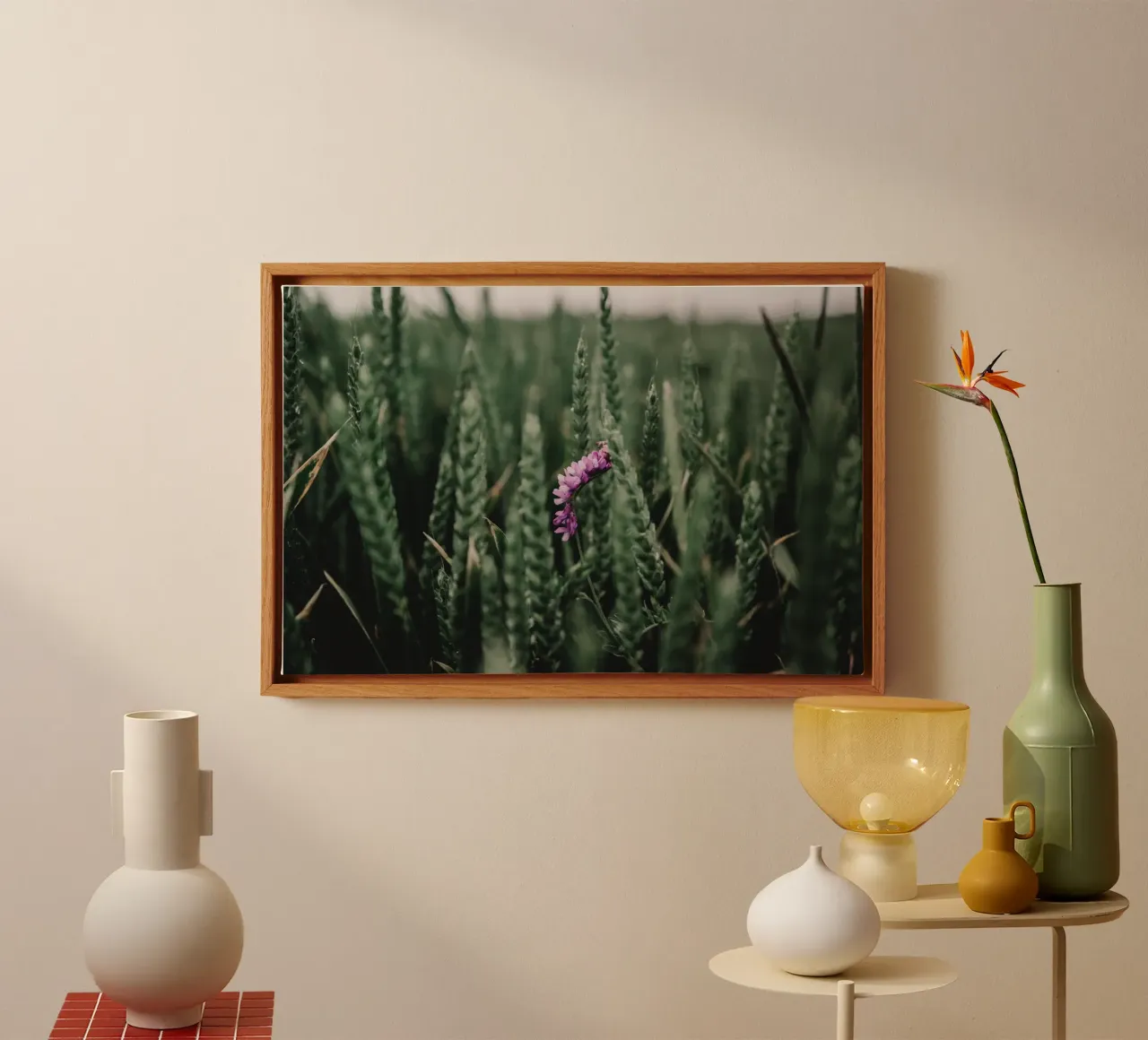 Splash of colour in the grain canvas by Sibbershusum