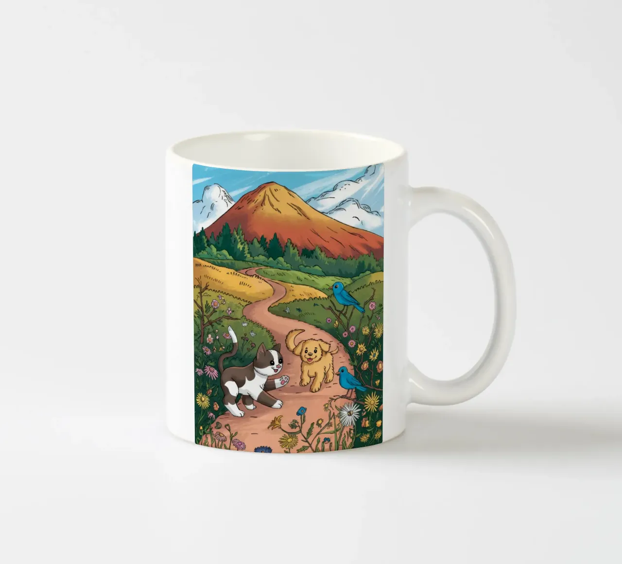 Passeggiata serena nella natura tazza in ceramica da Timeless Huse