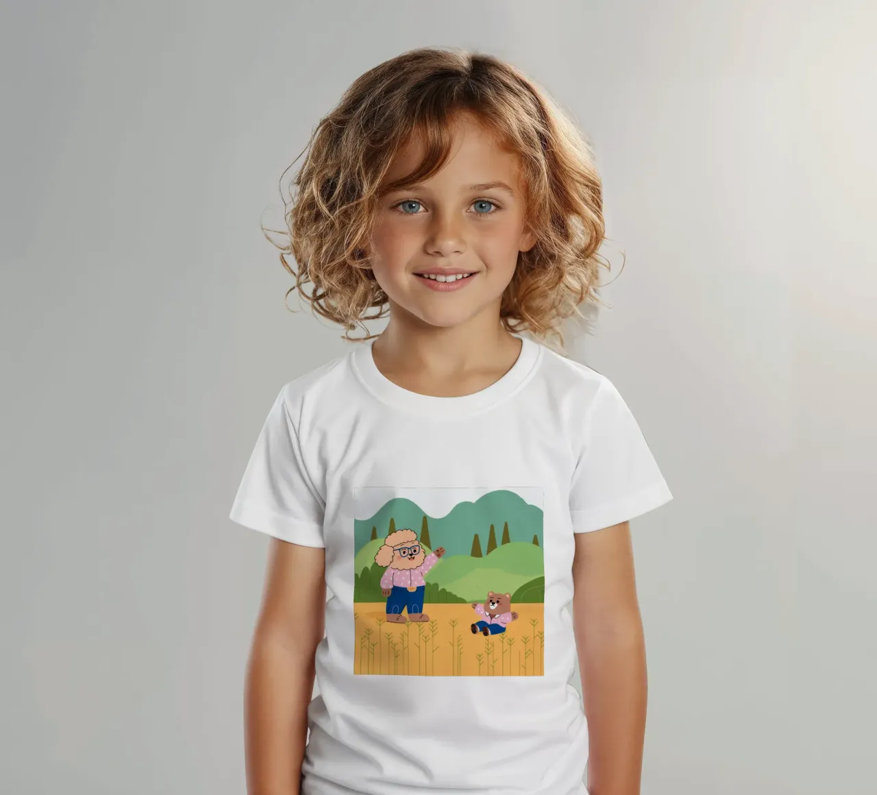 Jouer joyeusement sur le terrain t-shirt enfant de Timeless Huse