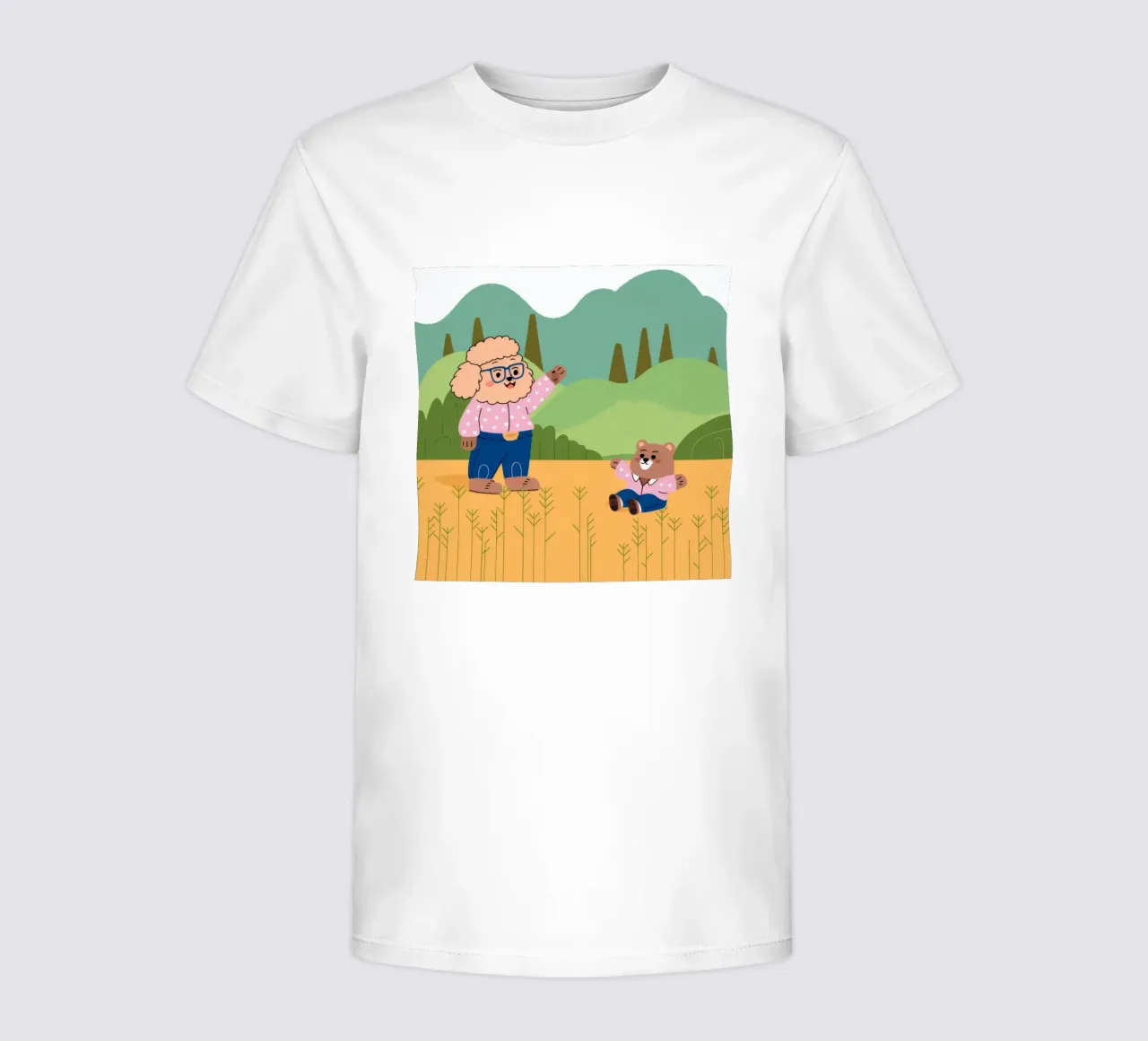 Jouer joyeusement sur le terrain t-shirt enfant de Timeless Huse