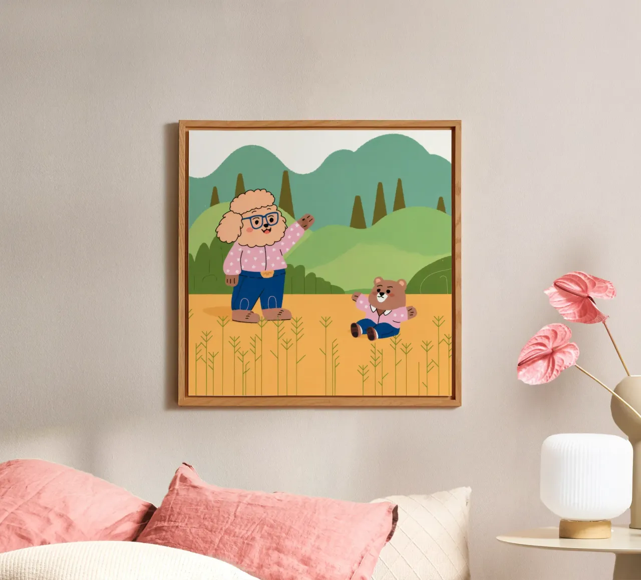 Giocare in campo con gioia alluminio dibond da Timeless Huse