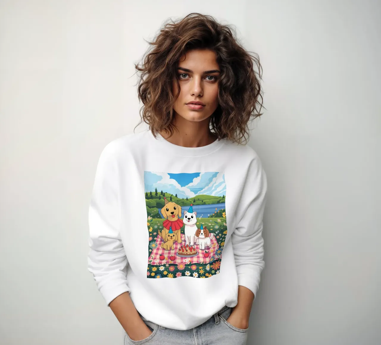 Delightful Picnic Party sweatshirt by Timeless Huse