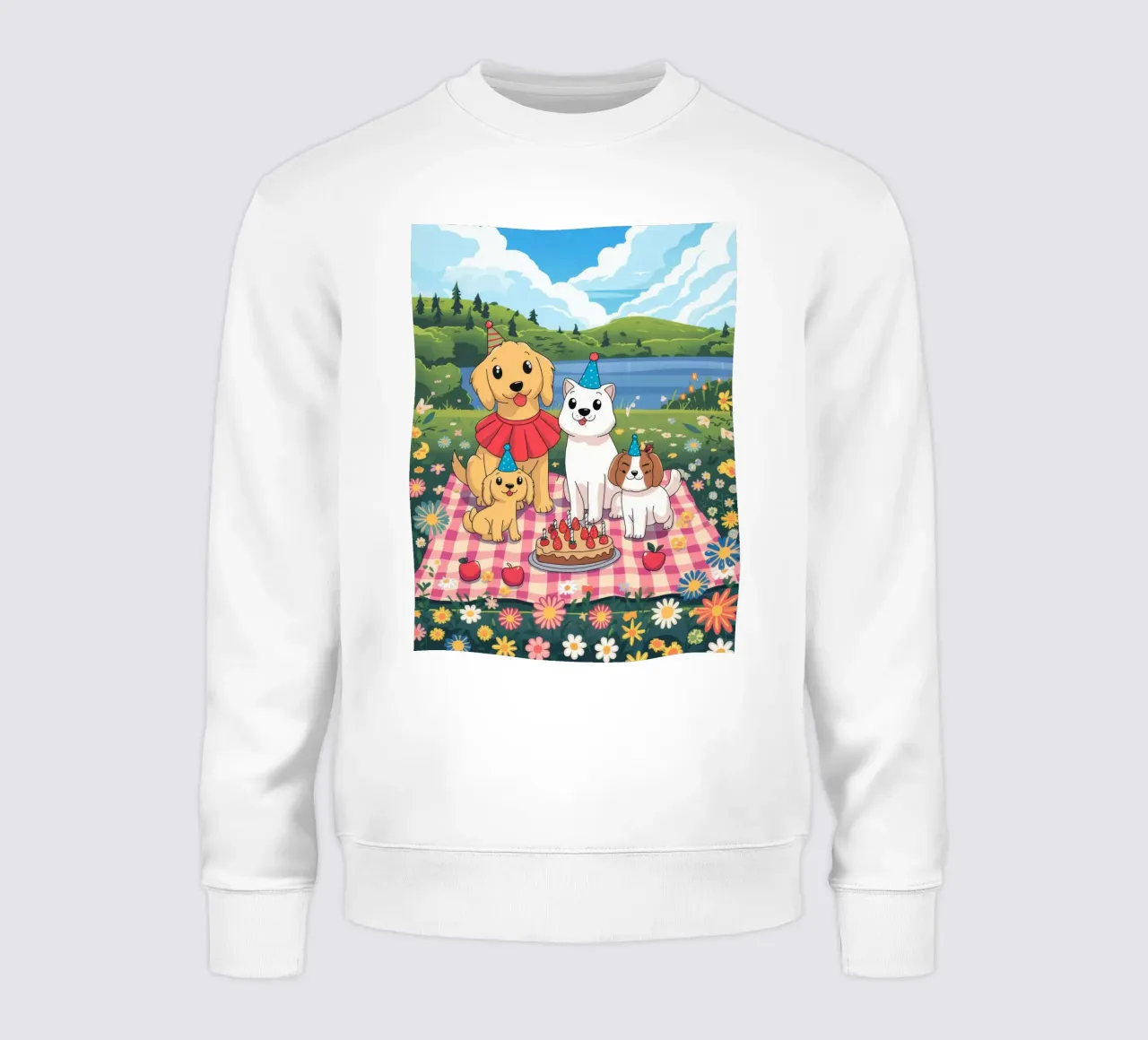 Delightful Picnic Party sweatshirt by Timeless Huse