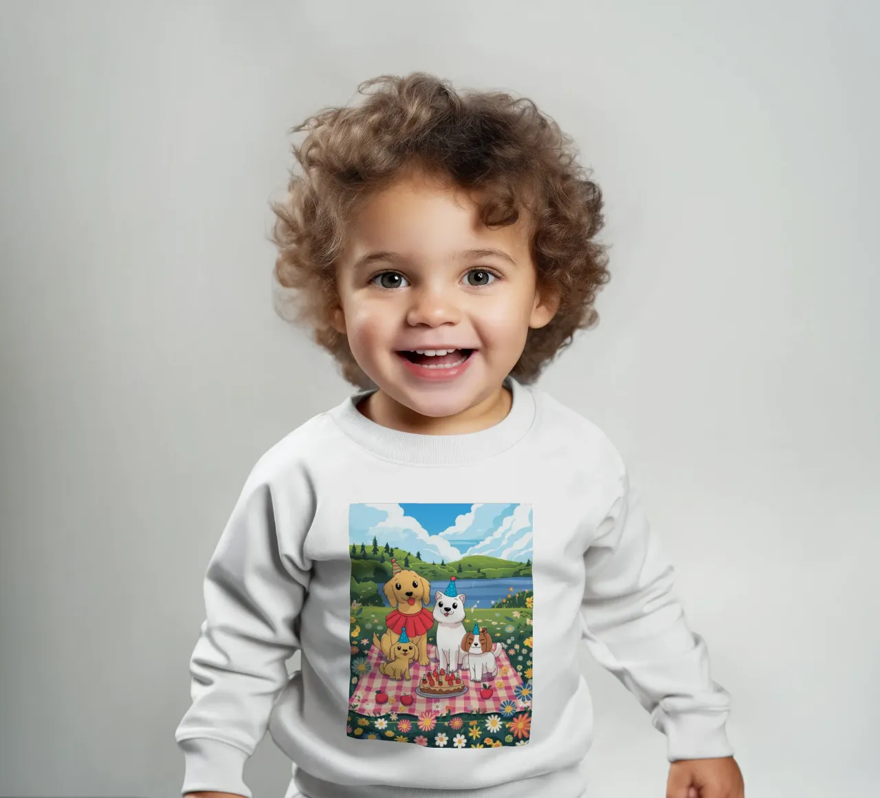 Encantadora fiesta de picnic sudadera de bebé de Timeless Huse