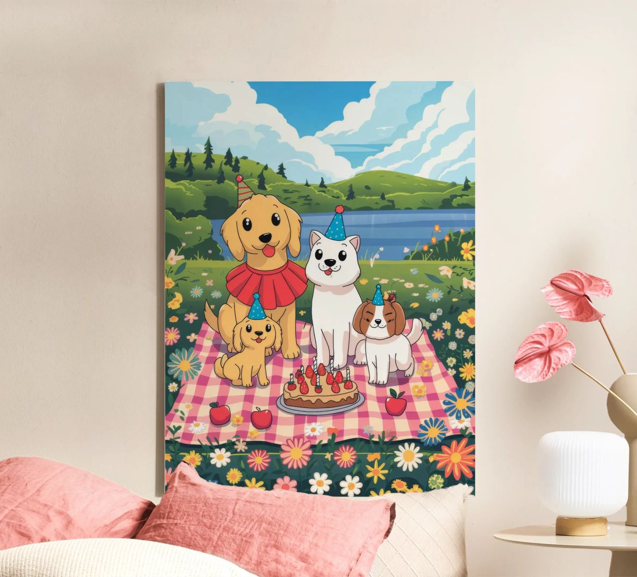 Delightful Picnic Party canvas by Timeless Huse