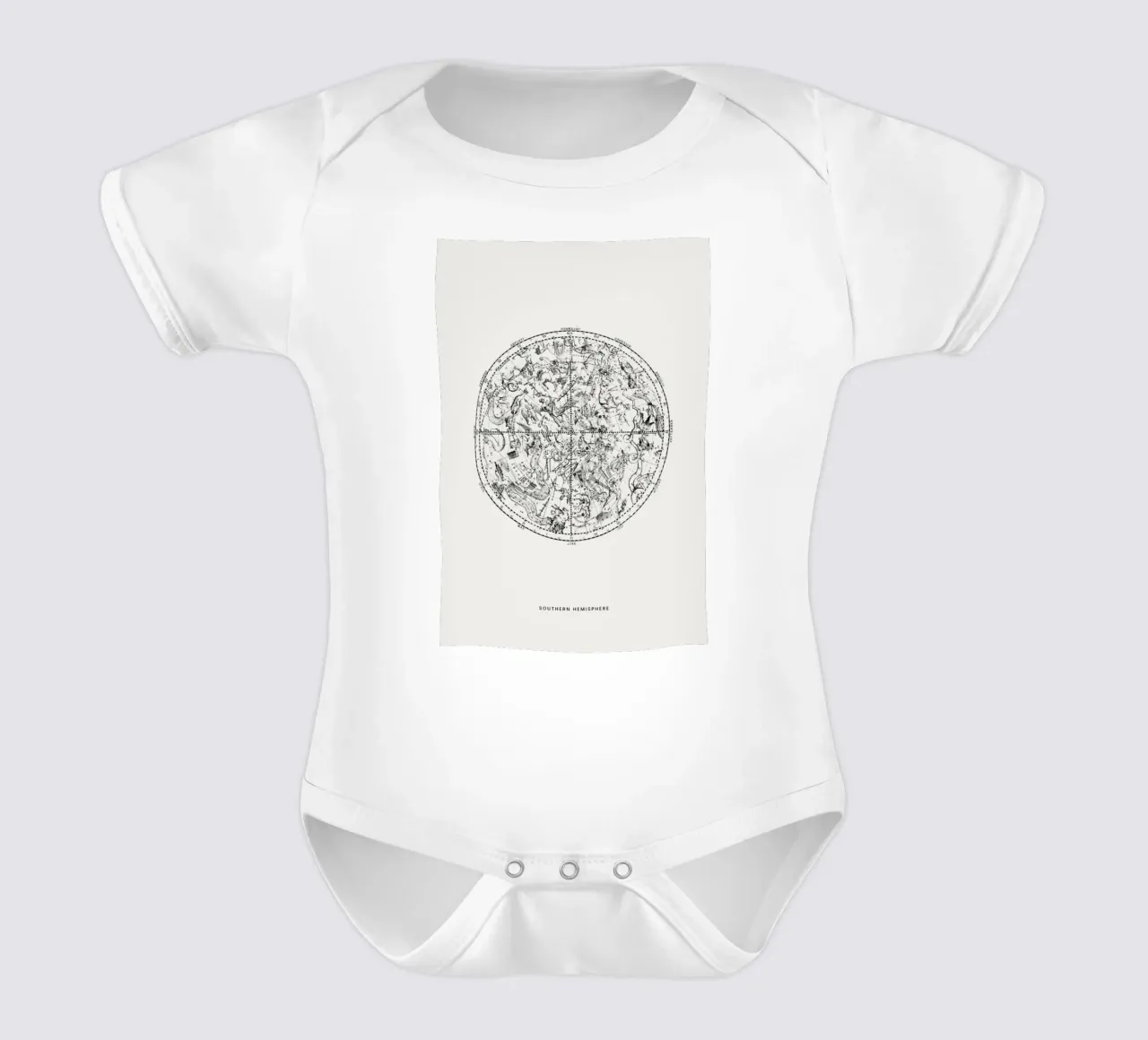 Southern Hemisphere body neonato maniche corte da Flora & Fauna