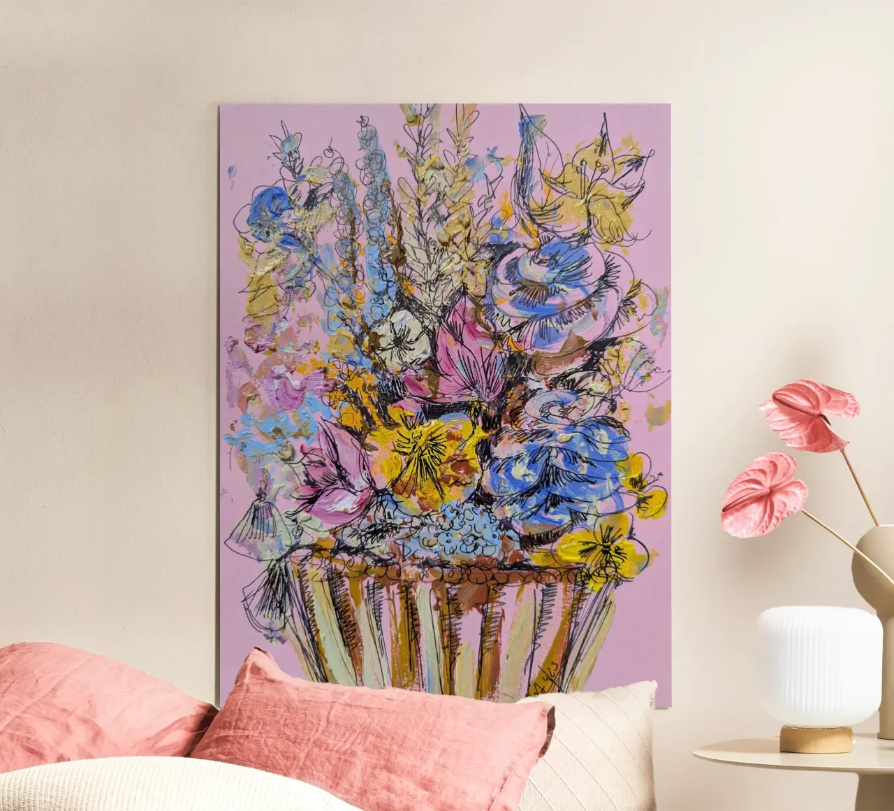 Cupcake Flowers poster con telaio in plastica da sum2proveDesign