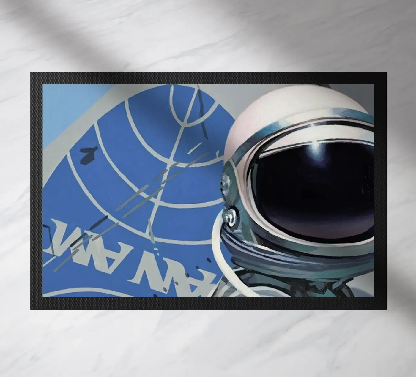 Pan Am doormat by Scott Listfield